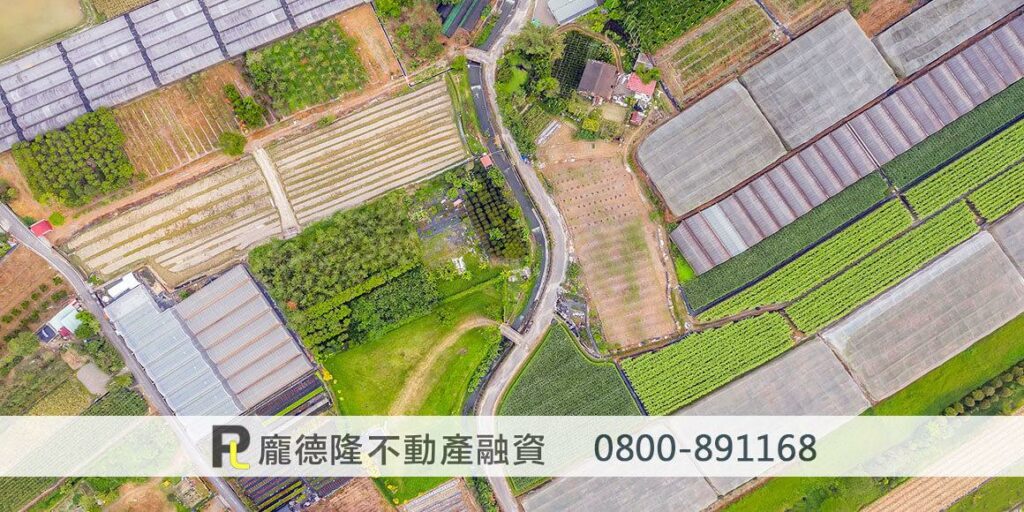 Aerial photography of farmland