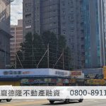 Buildings under construction on the roadside